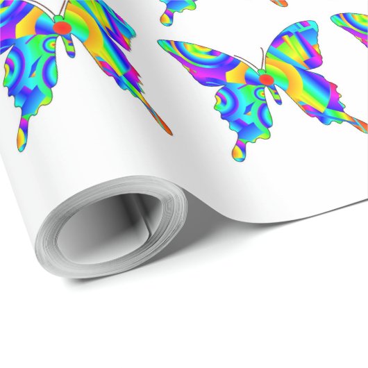 Summer Butterfly Wrapper Geschenkpapier (Rolleneckpunkt)
