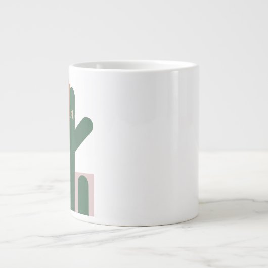 Summer Cactus Desert Sunset Name Tasse (Vorderseite)