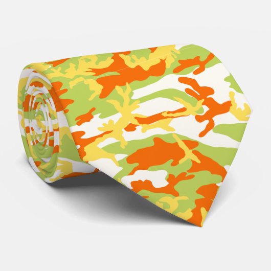 Summer Camouflage Pattern Krawatte (Gerollt)