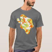 Summer Camouflage Pattern Paint Platsch T-Shirt (Vorderseite)