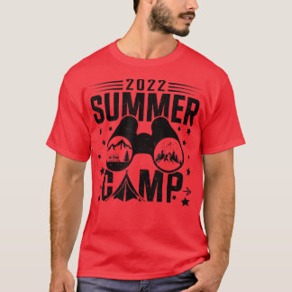 Summer Camp 2022 Vintager Familienurlaub Camping  T-Shirt