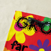 Summer Camp Beach Handtuch Blume Groovy Bär (Beispiel)