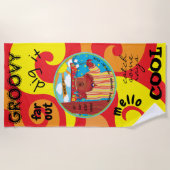 Summer Camp Beach Towel Groovy Bär Strandtuch (Vorderseite)