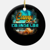 Summer Camp Berater Direktor Camper Wanderung Keramik Ornament (Hinten)