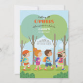 Summer Camp Buddies Einladung zum Geburtstag (Vorderseite)