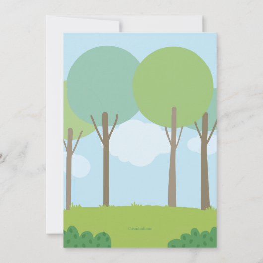 Summer Camp Buddies Einladung zum Geburtstag (Rückseite)