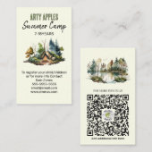 Summer Camp Business Card - Waldlanddesign Visitenkarte (Vorne/Hinten)