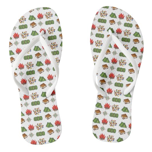 Summer Camp Camper Camping Flip Flops Badesandalen (Fußbett)