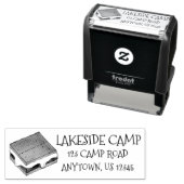 Summer Camp Campfire Marshmallow S'mores Feinschme Permastempel (Beispiel)