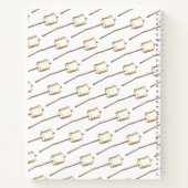 Summer Camp Campfire Toast Marshmallow Feuer Notizblock (Rückseite)