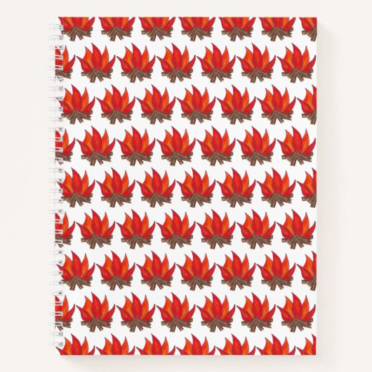 Summer Camp Campfire Toast Marshmallow Feuer Notizblock (Vorderseite)