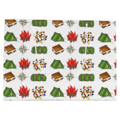 Summer Camp Camping Zelt Feuerkompass Geschenktasc Große Geschenktüte (Rückseite)