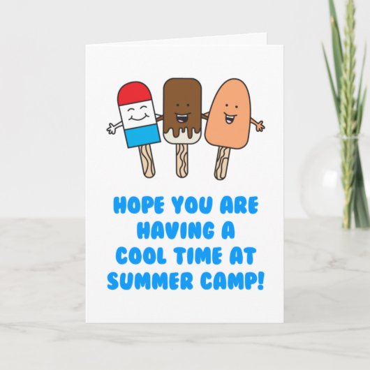 Summer Camp Cool Time Card Karte (Vorderseite)