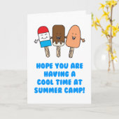Summer Camp Cool Time Card Karte (Gelbe Blume)