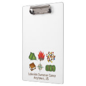 Summer Camp Counselor Smores Campfire Zelt Kompass Klemmbrett (Links)