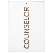 Summer Camp Counselor Smores Campfire Zelt Kompass Klemmbrett (Rückseite)