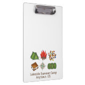 Summer Camp Counselor Smores Campfire Zelt Kompass Klemmbrett (Rechts)
