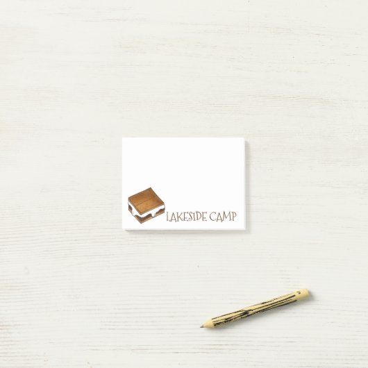 Summer Camp Custom Smore S'mores Post-It Notes Klebezettel (Auf Schreibtisch)