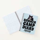 SUMMER CAMP DIARY CAT PERSONALISIERT NOTEBOOK NOTIZBLOCK (Innenseite)