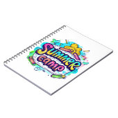 Summer Camp - farbenfrohe Sommercamp Notizblock (Linke Seite)