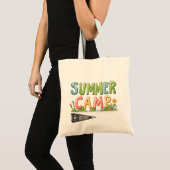 Summer Camp - farbenfrohe Sommercamp Tragetasche (Vorderseite (Produkt))