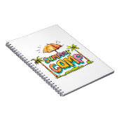 Summer Camp - farbenfrohe Sommercamp-Zeichen Notizblock (Rechte Seite)