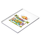 Summer Camp - farbenfrohe Sommercamp-Zeichen Notizblock (Linke Seite)