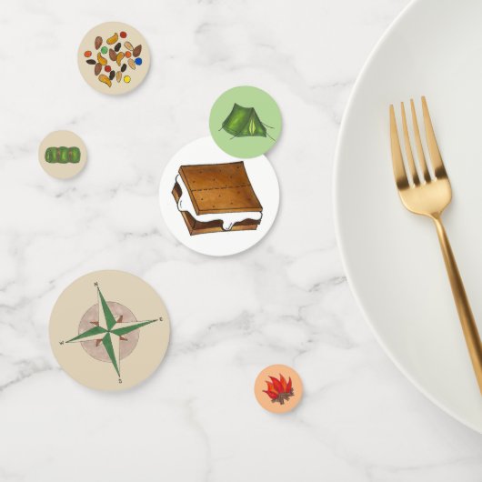 Summer Camp Feuer Zelt Kompass Trail Mix S'mores Konfetti (Gruppe)