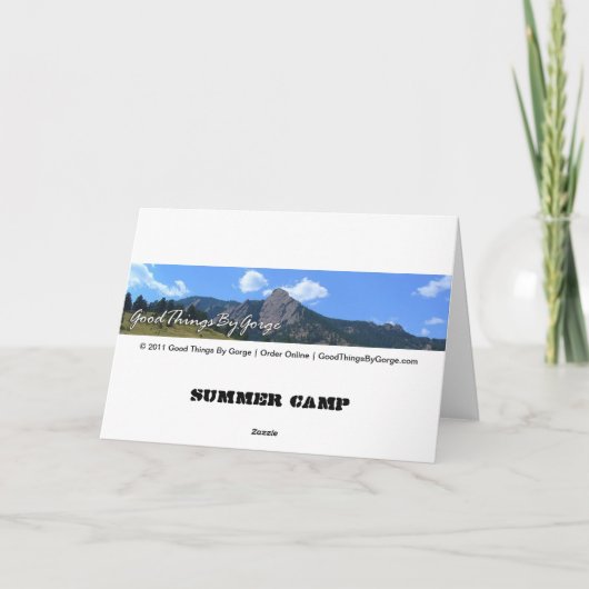 Summer Camp Karte (Rückseite)