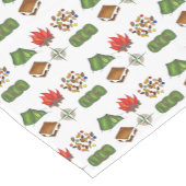 Summer Camp Kompass Campfire S'mores Zelt Trailmix Kurzer Tischläufer (Ecke)