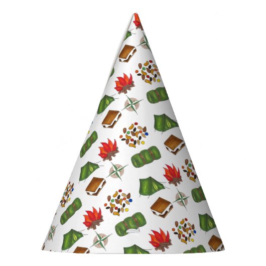 Summer Camp Kompass Campfire S'mores Zelt Trailmix Partyhütchen (Links)