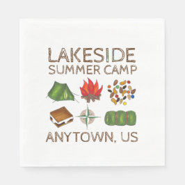 Summer Camp Kompass Campfire S'mores Zelt Trailmix Serviette