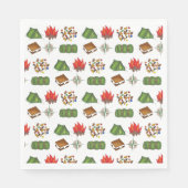 Summer Camp Kompass Campfire S'mores Zelt Trailmix Serviette (Vorderseite)