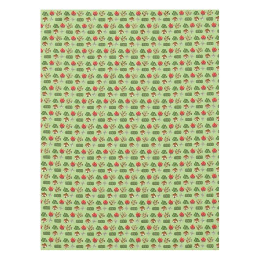 Summer Camp Kompass Campfire S'mores Zelt Trailmix Tischdecke (Vorderseite)