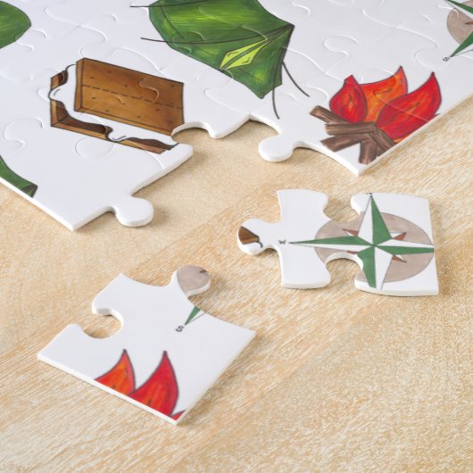 Summer Camp Kompass Trail Mix Zelt Schlafsäcke Puzzle (Seite)