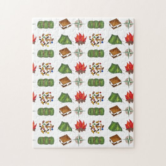 Summer Camp Kompass Trail Mix Zelt Schlafsäcke Puzzle (Vertikal)