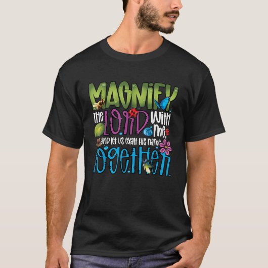 Summer Camp Magnify The Lord With Me VBS 2025 Men T-Shirt (Vorderseite)