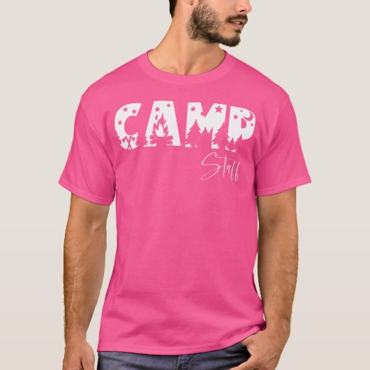 Summer Camp Mitarbeiter Berater Camping Camper T-Shirt (Vorderseite)