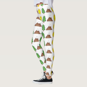 Summer Camp Mountain Tree Sun Camping Außenbereich Leggings