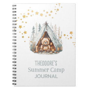 Summer Camp Niedlich Woodland Bear Journal Notizblock