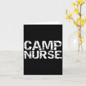 Summer Camp Nurse Gift Appreciation Idea For Camp  Karte (Gelbe Blume)
