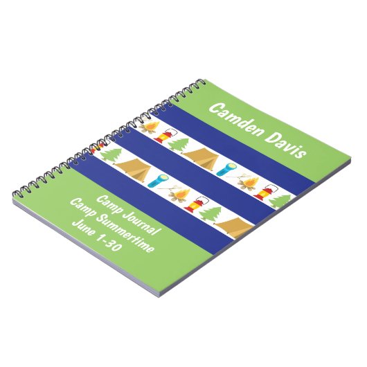 Summer Camp Personalisiert Journal Notizblock (Linke Seite)