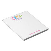 Summer Camp Personalisiert Notepad Notizblock (angewinkelt)