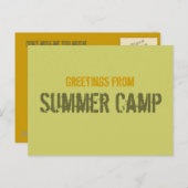 Summer Camp Postcard Postkarte (Vorne/Hinten)