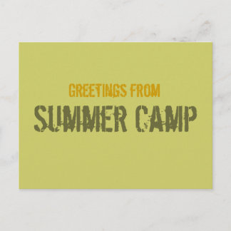 Summer Camp Postcard Postkarte