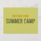 Summer Camp Postcard Postkarte (Vorderseite)