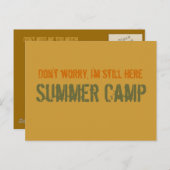 Summer Camp Postcard Postkarte (Vorne/Hinten)