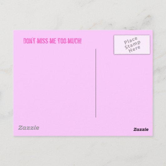 Summer Camp Postcard Postkarte (Rückseite)