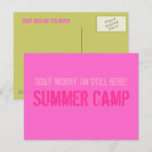 Summer Camp Postcard Postkarte (Vorne/Hinten)