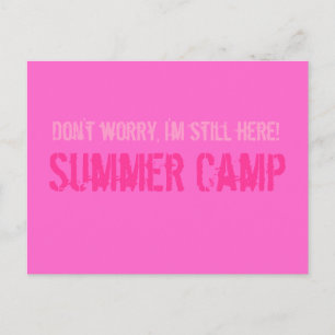 Summer Camp Postcard Postkarte